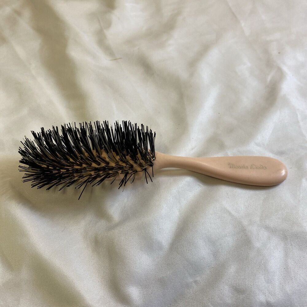 Vtg Marcia Linda Hair Brush Ball Tipped Pink 7.5” Made In USA HTF Brand Rare